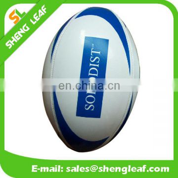 Custom printed soft leather rugby ball