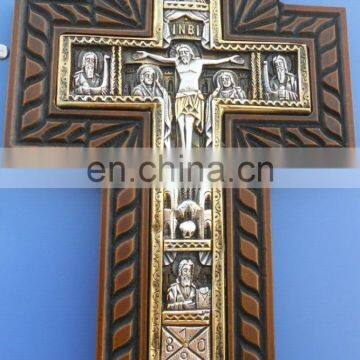 Christian Jesus Cross Metal Wall Decor Trophy Plates