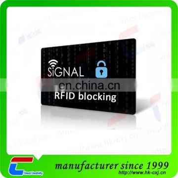 big promotion new product 13.56mhz rfid card protector rfid blocking card ,