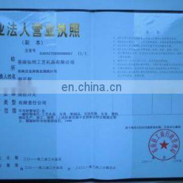 The business license of enterprise legal person