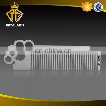 Популярные на рынке индивидуально изготовленные металлические расчески с тисненым логотипом photo-3