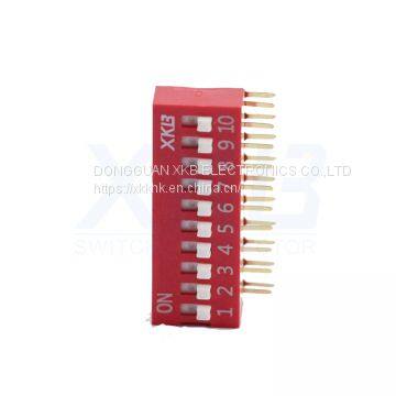 Original Authentic DA Side Dial Right Angle Gold Plating Process Dip Switch photo-2