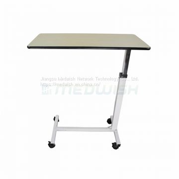 AG-OBT001B Height Adjustable Medical Wooden Surface Hospital Overbed Table