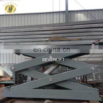 7LSJG Shandong SevenLift 2 Ton 4.5m Cargo Hydraulic Scissor Lifter/table Lifter Vertical Lift-up Table Mechanism photo-2