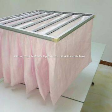 Medium-effect bag air filter