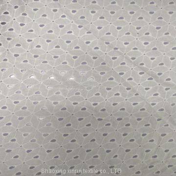 wholesale french fabric embroidered 100% cotton voile fabrics