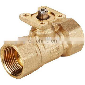 2 Way Brass G1" DN25 4-20ma 6Nm Proportional Control Ball Valve for Central Air-conditioning, AC100-240V