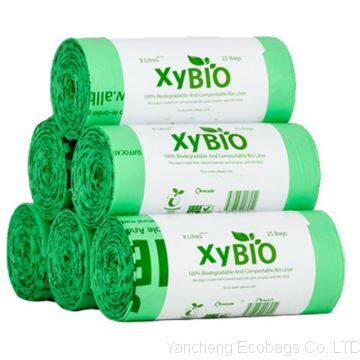 wholesale biodegradable compostable plastic trash bag on roll