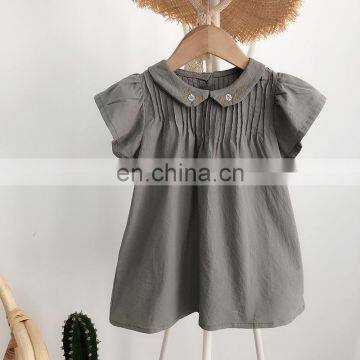 Girls' Dress 2020 Summer Cotton Embroidery Children Clothes Dress