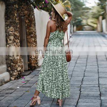 Original Designer Explosion Models 2020 Summer Polka Dot Holiday Style Big Swing Dress Factory Direct Sales photo-4