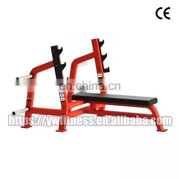 Factory Direct Sale Commercial YW-1610A Bench WT. Storage Gym Equipment Flat Bench