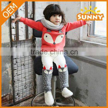 OEM Design Korean Squirrel 2pcs Cotton Baby Girls Clothes Baby Boys Sports Set