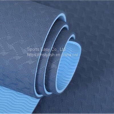 Factory Wholesale Sustainable TPE Yoga Mat 6mm Anti-Slip photo-3