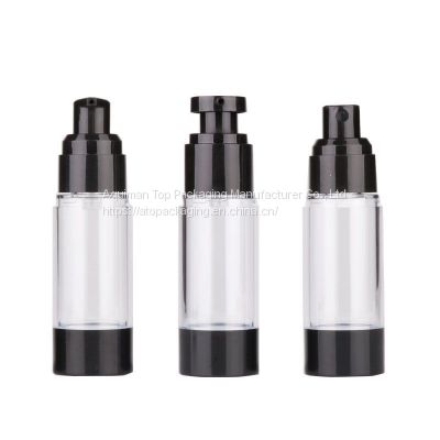 Black airless bottle