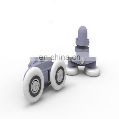 High Quality Plastic Double Wheel Glass Pulley photo-4
