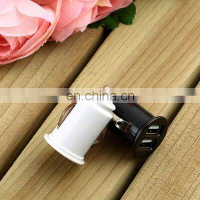 Power Dual Car Charger 2 Port USB Mini Bullet Universal Car Charger Adapter