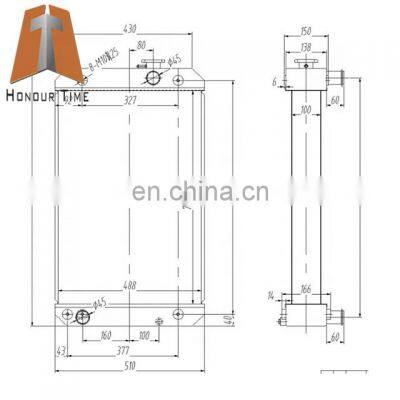 CA533E radiator  332-4185-cs01 for excavator water tank