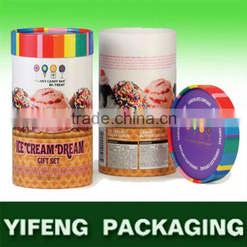 round food packaging box, packaging food box paper tube