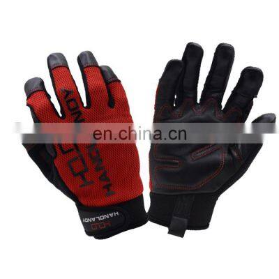 HANDLANDY Vibration-Resistant work gloves hot leather safety goatskin safety motorcycle gloves mechanics other gloves