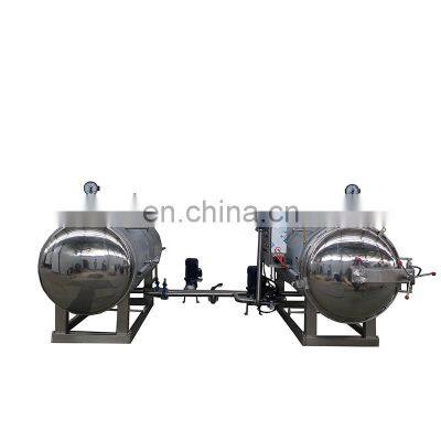 Meat sterilizer two pot parallel retort two pot parallel retort machine