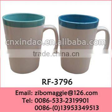 Professional Zibo Made Shape Porcelain Coffee Mug Sublimation for Promotion Gift