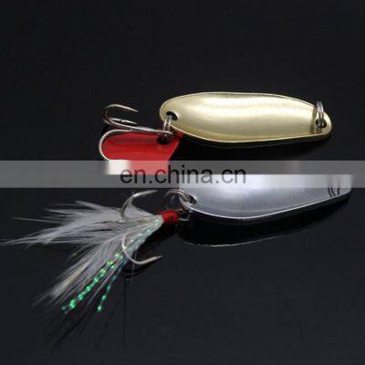 Metal Hot Selling Artificial Sequins Metal Bass Fishing Spoon Lures Pesca photo-2