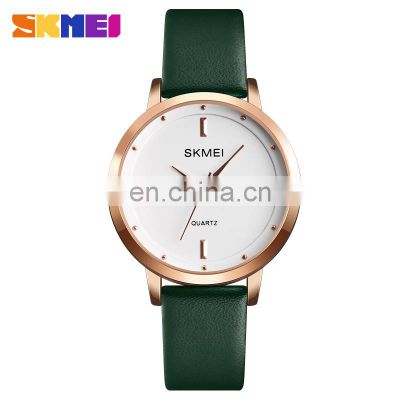 Hot Selling Women Watches Skmei 1457 Fashion Leather Watch for Ladies Wrist Quartz Analog Watches Japan Movement