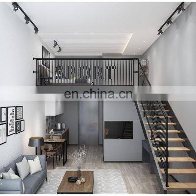 Staircase Balcony Handrails Duplex Luxury Guardrail Nordic Villa Fence Corridor Rails photo-3