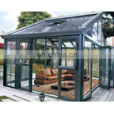 Aluminum alloy outdoor blind patio sunroom design for garden