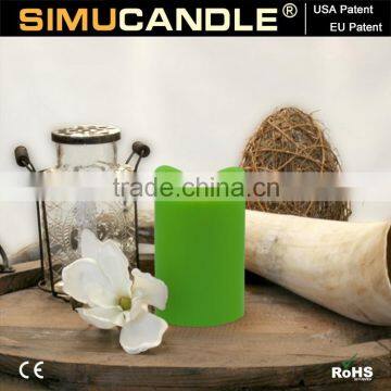 Flameless LED candle light with timer and remote and USA, EU patent