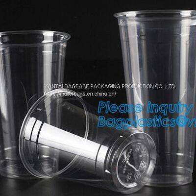 PLA Plastic Cup PET Plastic Cup PP Plastic Cup PS Top Snack Cup Straw,Food Takeout Plastic Box Salad Plastic Bowl Pulp f photo-2