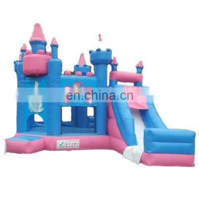 Kids favourite princess inflatable bounce castle with slide