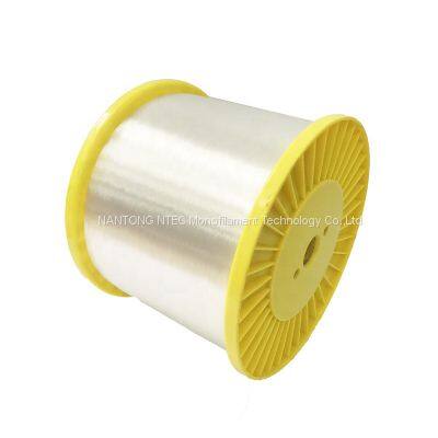 Professional Manufacturer Transparent PET Polyester Monofilament Yarn 0.30mm For Belt Fabric photo-2
