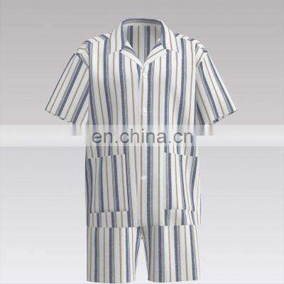 FUNCTIONAL FABRIC COTTON BLENDING YARN DYED STRIPE photo-4