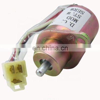 Excavator parts  Yanm@r 12V diesel engine Shut off valve stop solenoid valve 2503531