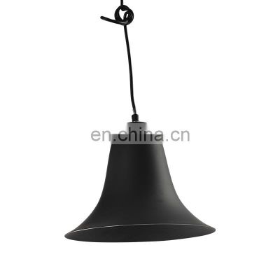 HUAYI Wholesale E26 Iron Loft Modern antique vintage Industrial Pendant Light Barn Hanging Lamp white glass shade