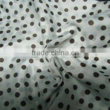 190T polyester taffeta dot printing fabric for garment/home textile/bag/bedding