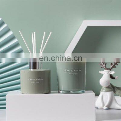 Luxury Wedding Christmas Decoration Air Freshener Gift Home Decor Soy Wax Candle Aroma Reed Diffuser Gift Box Set