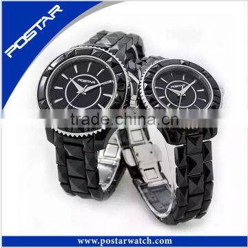 Time Display Newest Couple Quartz Cool Ceramic Strap Watch