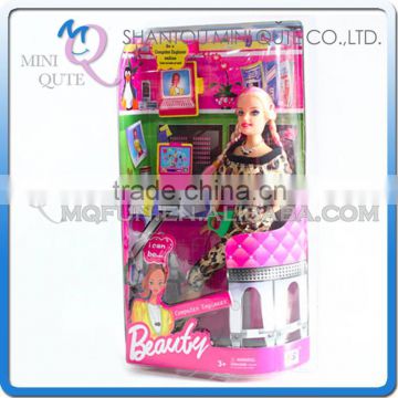 Mini Qute 36 cm kawaii beautiful American Latex kid fashion Plastic doll model educational toy with accessories NO.YS2012-4B