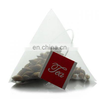 Manufacture triangle tea bag drawstring nylon filter mesh