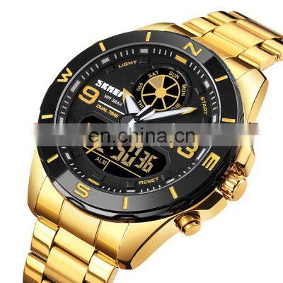 SKMEI 1839 best selling sport analog-digital watches  CE ROHS custom manufacturer stainless steel back water resistant watch