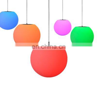 color changing Outdoor Patio Waterproof Solar garden restaurant led hanging pendant chandelier ball globe light lamp