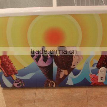 Ice Cream Display Freezer Deep Freezer Refrigerator With Light Box photo-3