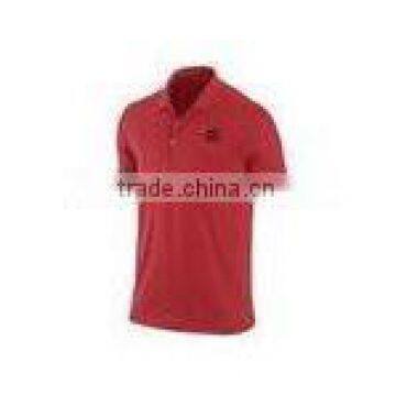 Red Color Casual Polo Collared Shirts