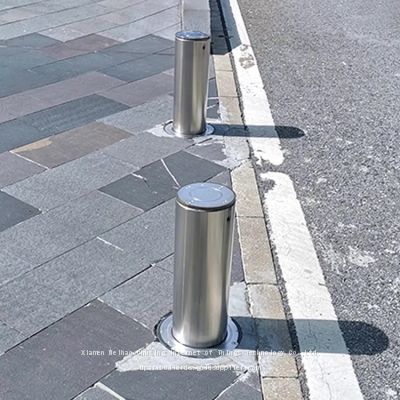 UPARK K8 M40 Auto Electric Flexible Secured Post Not Hydraulic Bollard Driveway Access Entrance Tested Traffic Bollards