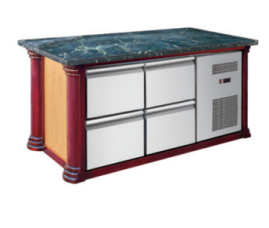 China Refrigeration Equipment Salad Bar Cool Bar/sandwich，Marble Salad Bar