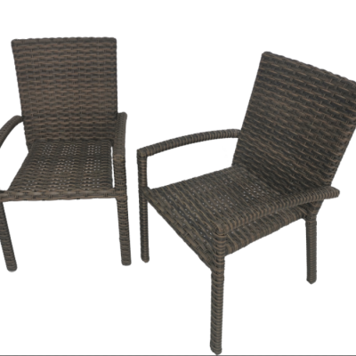 Guangzhou Factory Cheap Patio Furniture Outdoor Rattan Woven Rope Dining Chair Garden Outdoor Wicker Chair photo-4