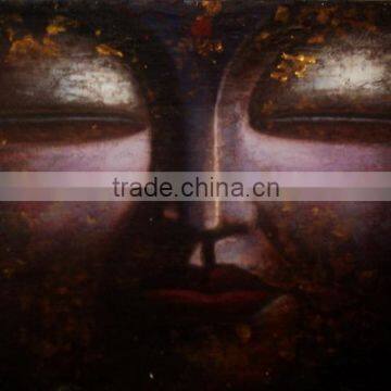 NEW Purple buddha hand painted oil painting on canvas home decor