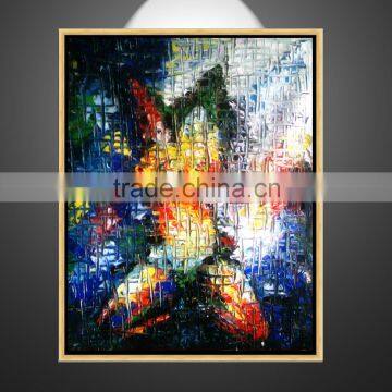 new knife hand painted passion nude girl wall decoration modern canvas framed oil painting wz-310